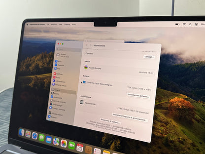 MacBook Air (2022) [13,6" Retina, M2 8 Core 3,2GHz, 8GB RAM, 256GB SSD, 8-CoreGPU, macOS] mezzanotte