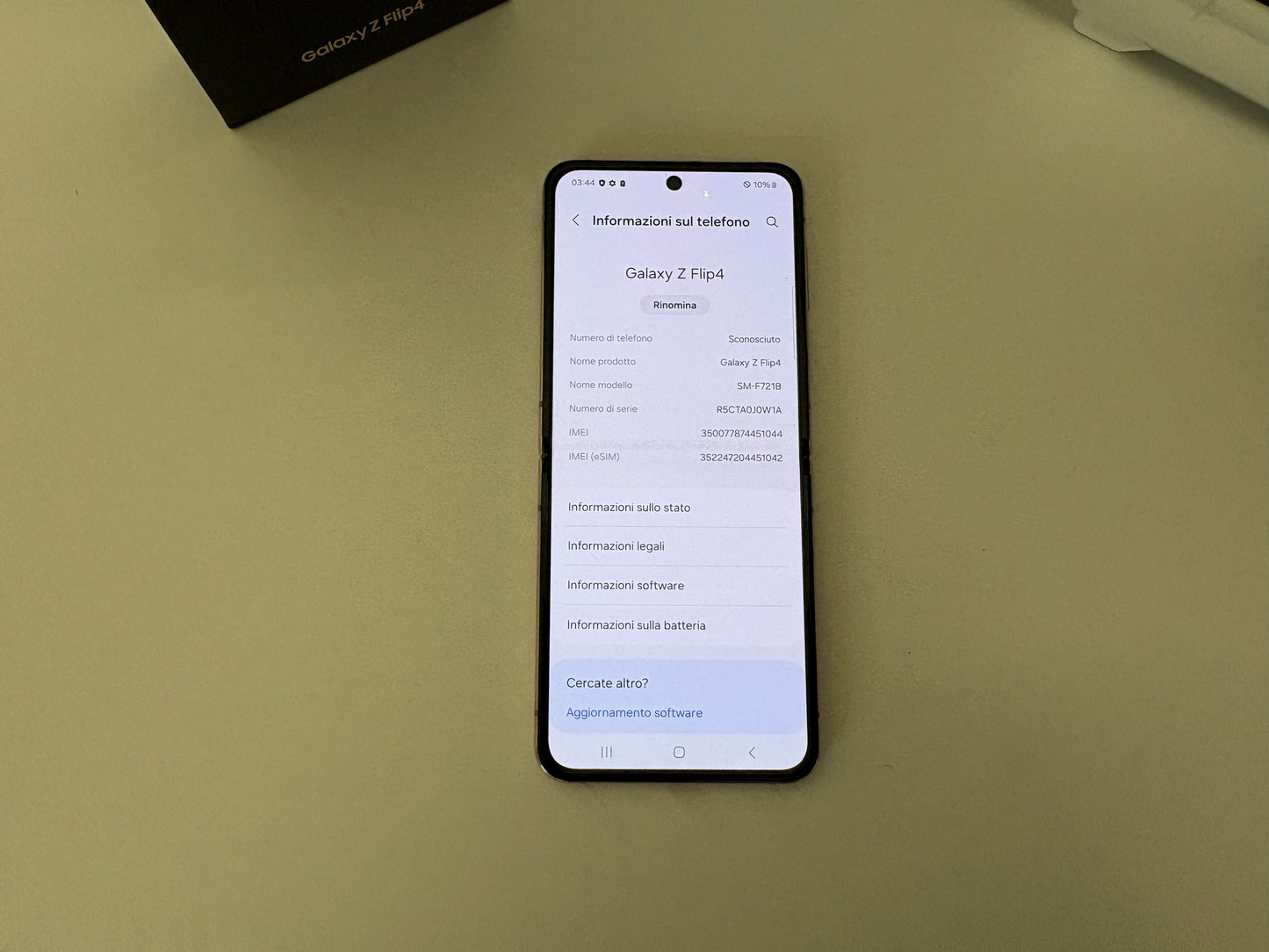 Samsung Galaxy Z Flip 4 5G 128GB [Dual-Sim] Oro