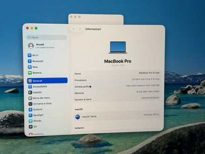 MacBook Pro (2019) [16", Touch Bar, Intel Core i7 2, 6GHz, 16GB RAM, 512GB SSD, Intel UHD Graphics 630 + AMD Radeon Pro 5300M, Mac OS] argento