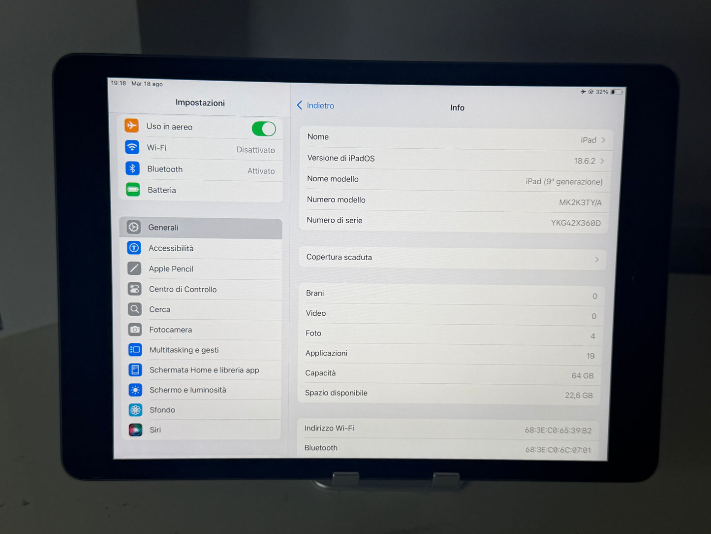 iPad (2021) 10.2” 64GB WIFI Grigio