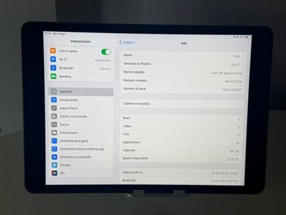 iPad (2021) 10.2” 64GB WIFI Grigio