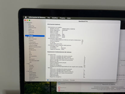 MacBook Pro (2020) M1 [13,3", Touch Bar, Apple M1 3,2GHz, 8GB RAM, 256GB SSD, Apple 8 Core, macOS] Grigio