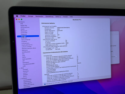 MacBook Pro (2016) [13,3", Retina, Intel Core i5 2, 0GHz, 8GB RAM, 256GB SSD, Intel Iris Graphics 540, macOS] Grigio