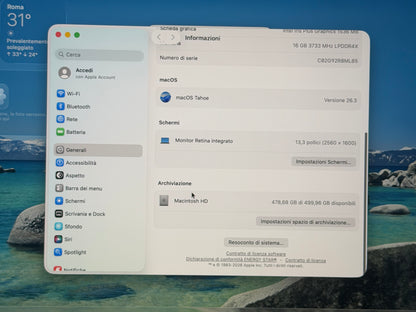 MacBook Pro (2020) [13,3", Touch Bar, Intel Core i7 2,3GHz, 16GB RAM, 512GB SSD, Intel Iris Plus Graphics, macOS] Grigio