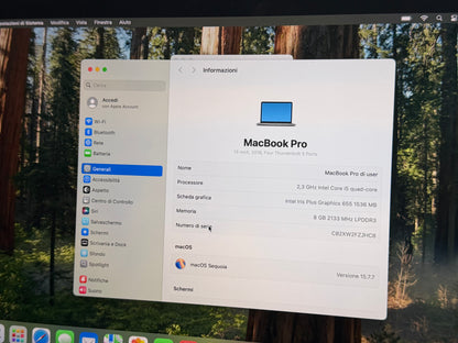 MacBook Pro (2018) [13,3", Touch Bar, Intel Core i5 2,3GHz, 8GB RAM, 512GB SSD, Intel Iris Plus Graphics 655, macOS] Grigio