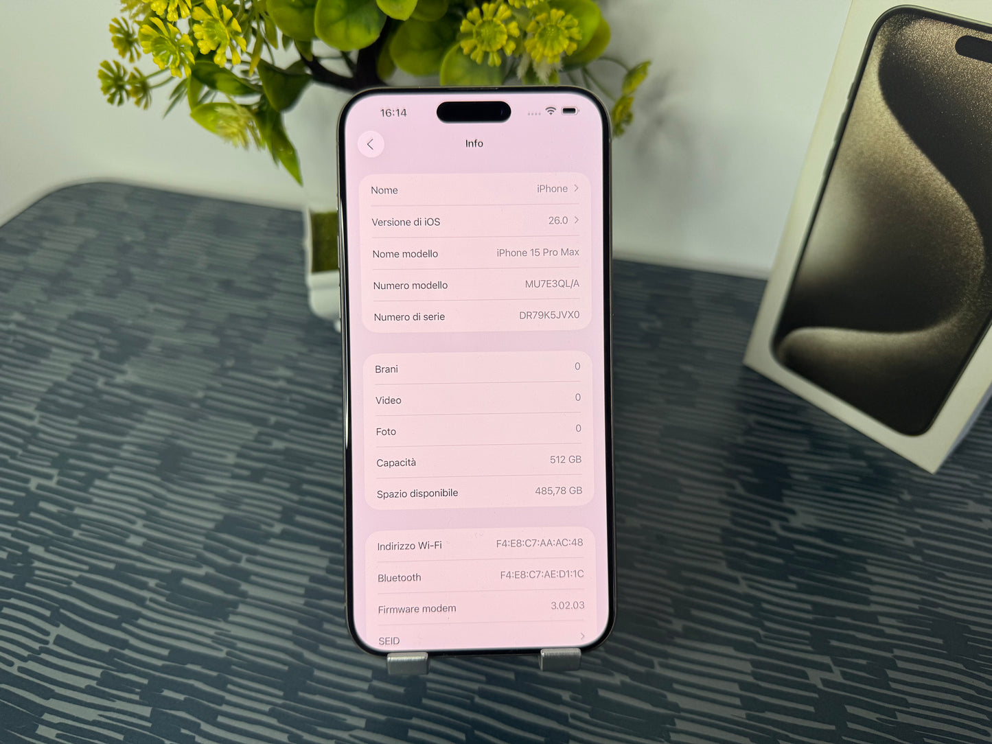 iPhone 15 PR0 Max 512GB Titanio (5G)