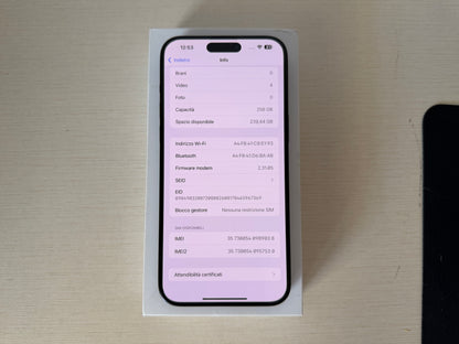 iPhone 15 Pro Max 256GB Titanio Nero