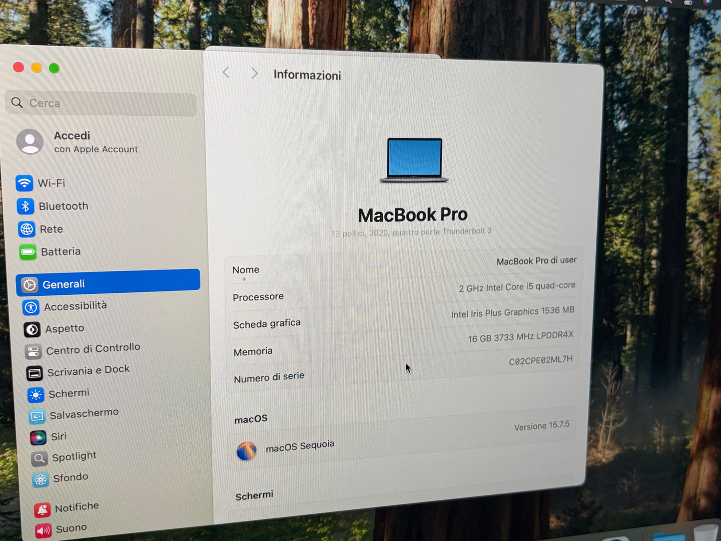 MacBook Pro (2020) [13,3", Touch Bar, Intel Core i5 2,0GHz, 16GB RAM, 512GB SSD, Intel Iris Plus Graphics, macOS] Grigio