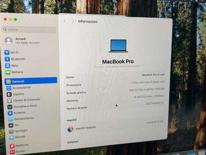 MacBook Pro (2020) [13,3", Touch Bar, Intel Core i5 2,0GHz, 16GB RAM, 512GB SSD, Intel Iris Plus Graphics, macOS] Grigio