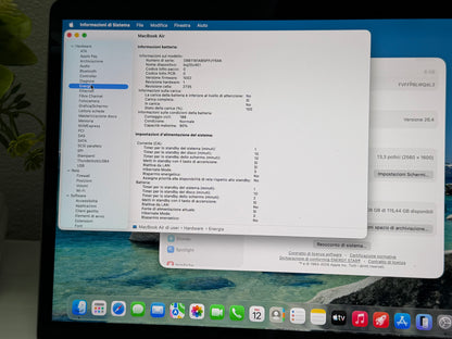 MacBook Air M1 (Late 2020) [13,3", Retina, Apple M1, 8GB RAM, 128GB SSD, Apple 7 Core, macOS] Grigio