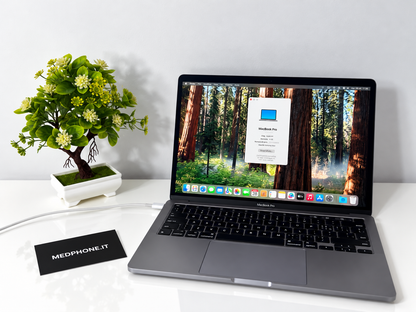 MacBook Pro (2020) M1 [13,3", Touch Bar, Apple M1 3,2GHz, 8GB RAM, 256GB SSD, Apple 8 Core, macOS] Grigio