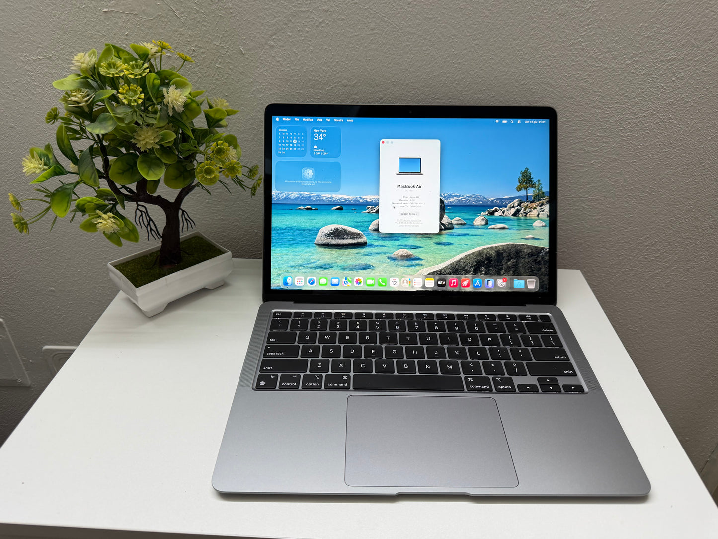 MacBook Air M1 (Late 2020) [13,3", Retina, Apple M1, 8GB RAM, 128GB SSD, Apple 7 Core, macOS] Grigio