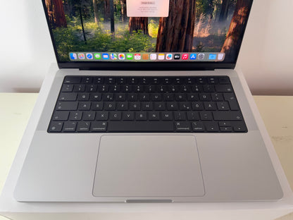MacBook Pro (2023) [14,2", Apple M3 8 Core, 8GB RAM, 512GB SSD, Apple 10 Core, macOS] argento