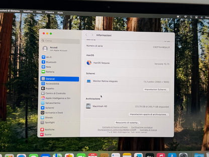 MacBook Air M1 (2020) [13,3", Retina, Apple M1, 16GB RAM, 256GB SSD, Apple 7 Core, macOS] argento