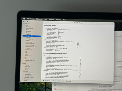 MacBook Air (2020) [13,3", Retina, Intel Core i3 1,1GHz, 8GB RAM, 256GB SSD, Intel Iris Plus Graphics, macOS] grigio