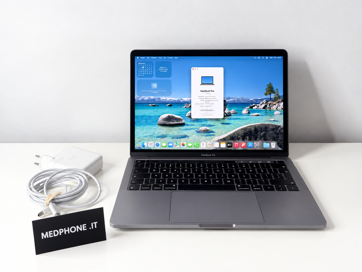 MacBook Pro (2020) M1 [13,3", Touch Bar, Apple M1 3,2GHz, 8GB RAM, 256GB SSD, Apple 8 Core, macOS] Grigio