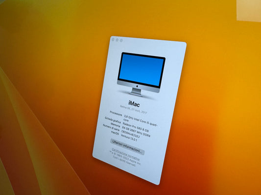 iMac (2017) [27", 5K Retina, Intel Core i5 3.8GHz, 64GB RAM, 2TB SSD, AMD Radeon PR0 580 8GB, macOS] argento