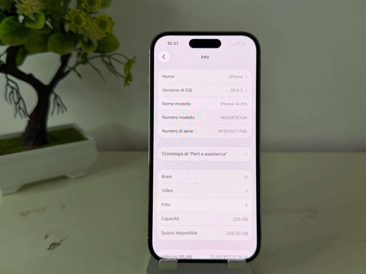 iPhone 14 Pro 256GB Nero 5G (dual sim fisica)