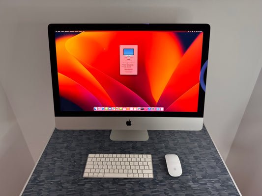 iMac (Mid 2017) [27", 5K, Retina, Intel Core i5 3,4GHz, 8GB RAM, 1TB Fusion Drive + 32GB SSD, AMD Radeon Pr0 570, macOS] argento