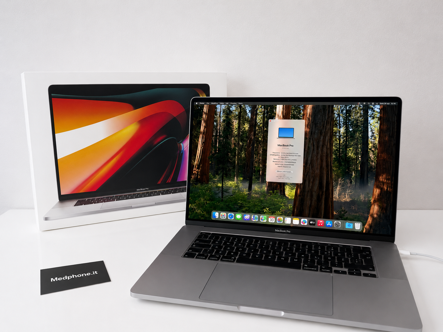 MacBook Pro (2019) [16", Touch Bar, Intel Core i7 2,6GHz, 16GB RAM, 512GB SSD, Intel UHD Graphics 630 + AMD Radeon Pro 5300M, Mac OS] argento