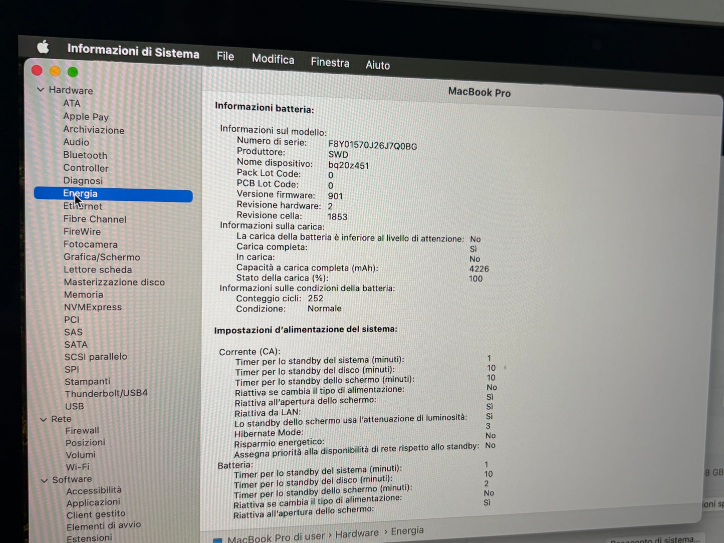 MacBook Pro (2020) [13,3", Touch Bar, Intel Core i5 2,0GHz, 16GB RAM, 512GB SSD, Intel Iris Plus Graphics, macOS] Grigio