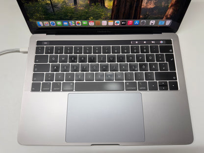 MacBook Pro (2018) [13,3", Touch Bar, Intel Core i5 2,3GHz, 16GB RAM, 512GB SSD, Intel Iris Plus Graphics 655, macOS] argento