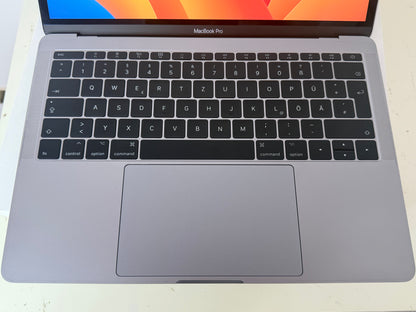 MacBook Pro (2017) [13,3", Touch Bar, Intel Core i5 3,1GHz, 8GB RAM, 256GB SSD, Intel Iris Plus Graphics 650, macOS] grigio