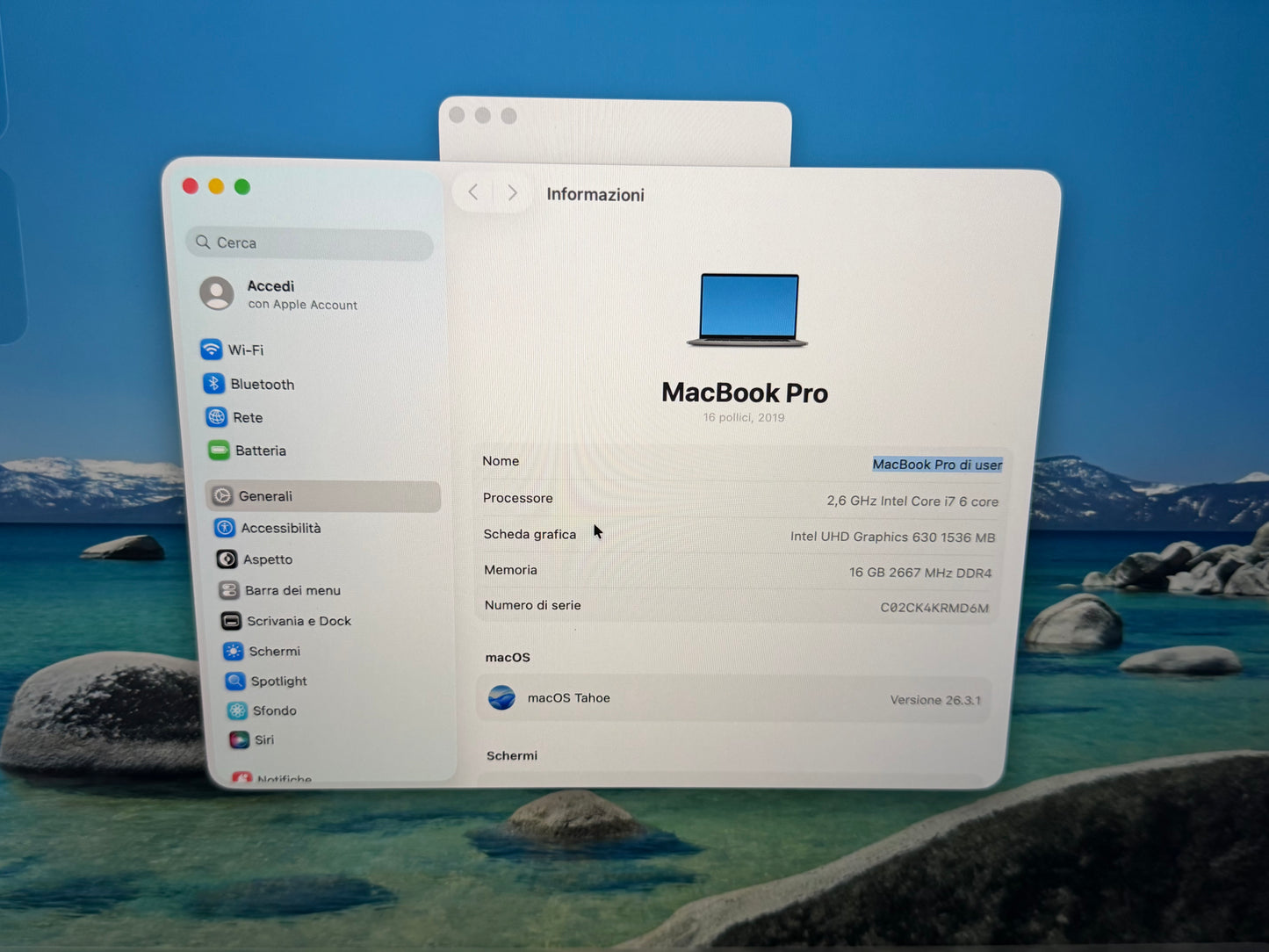 MacBook Pro (2019) [16", Touch Bar, Intel Core i7 2,6GHz, 16GB RAM, 512GB SSD, Intel UHD Graphics 630 + AMD Radeon Pro 5300M, Mac OS] grigio