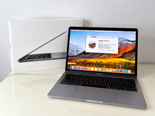 MacBook Pro (2017) [13,3", Touch Bar, Intel Core i5 2,3GHz, 8GB RAM, 128GB SSD, Intel Iris Plus Graphics 650, macOS] grigio