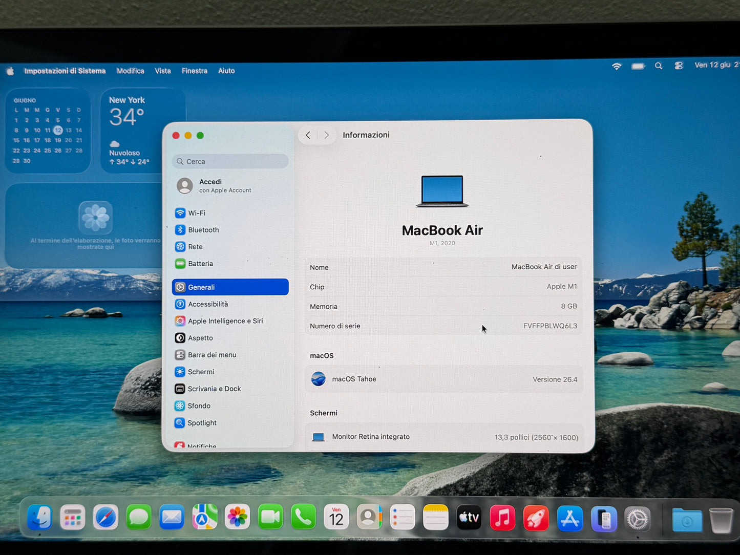 MacBook Air M1 (Late 2020) [13,3", Retina, Apple M1, 8GB RAM, 128GB SSD, Apple 7 Core, macOS] Grigio