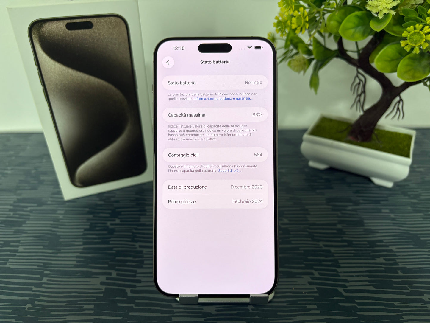 iPhone 15 Pro Max 256GB Titanio Bianco