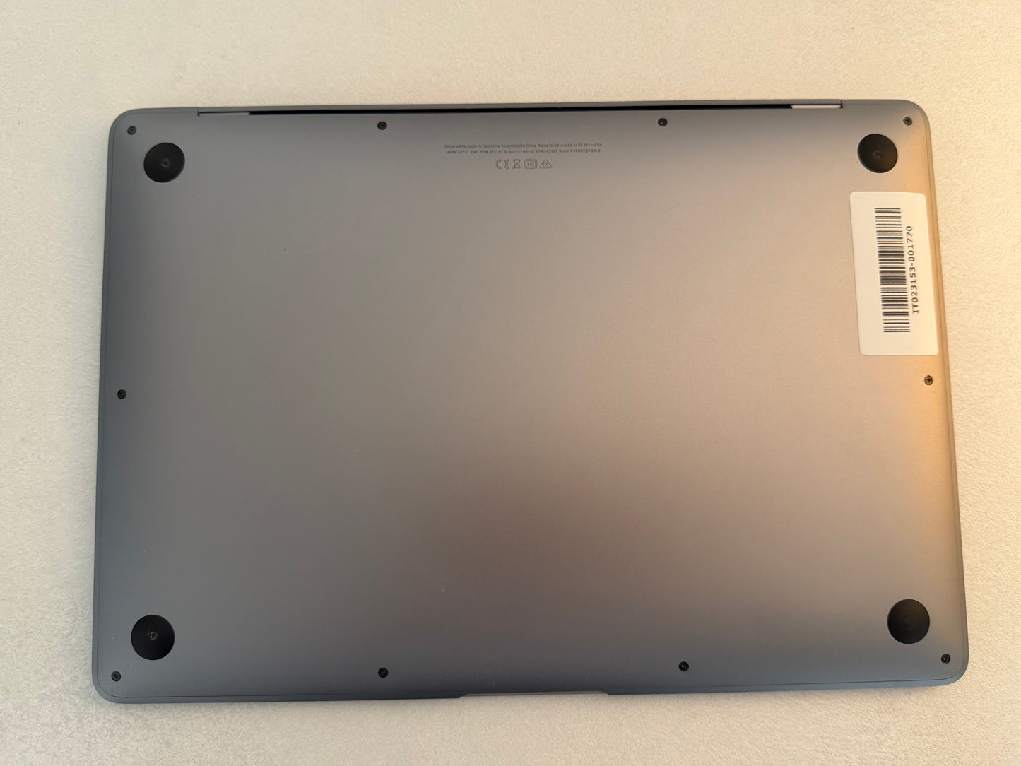 MacBook Air M1 (Late 2020) [13,3", Retina, Apple M1, 8GB RAM, 128GB SSD, Apple 7 Core, macOS] Grigio
