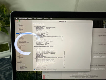 MacBook Air M1 (Late 2020) [13,3", Retina, Apple M1, 16GB RAM, 256GB SSD, Apple 7 Core, macOS] Grigio