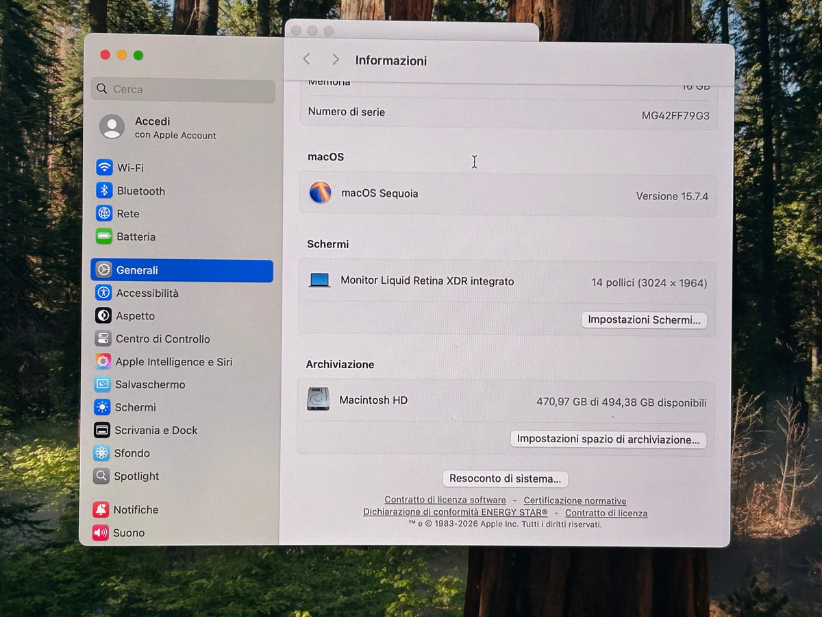 MacBook Pro (2021) [14,2", Apple M1 Pro 8 Core, 16GB RAM, 512GB SSD, Apple 14 Core, macOS] grigio