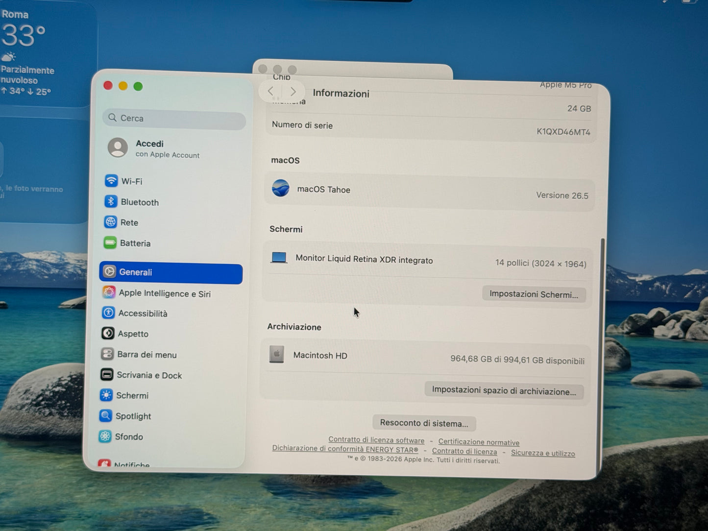 MacBook Pro (2026) [14”, Apple M5 Pro, CPU 15-core, GPU 16-core, 24GB RAM, 1TB SSD, macOS] Grigio