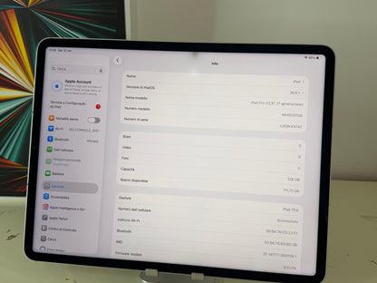 iPad Pro (2021) M1 128GB [12,9" WiFi + 4G] Grigio