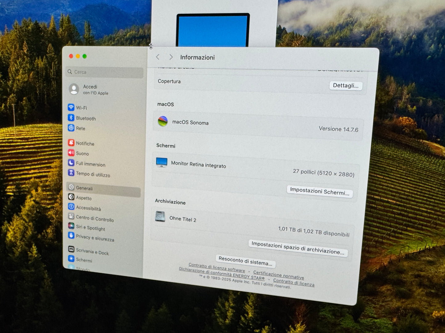 iMac (2019) [27", 5K, Retina, Intel Core i5 3,1GHz, 16GB RAM, 1TB Fusion Drive, AMD Radeon Pr0 575X, Mac OS] argento