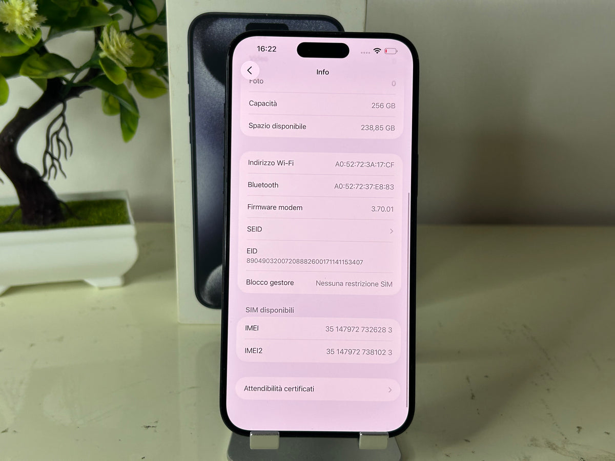iPhone 15 Pro Max 256GB Blu 5G