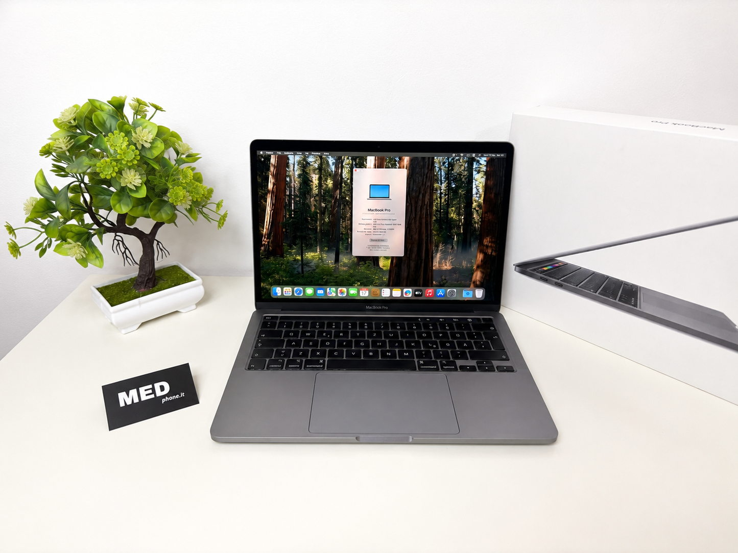 MacBook Pro (2020) [13,3", Touch Bar, Intel Core i5 1,4GHz, 8GB RAM, 256GB SSD, Intel Iris Plus Graphics 645, macOS] argento