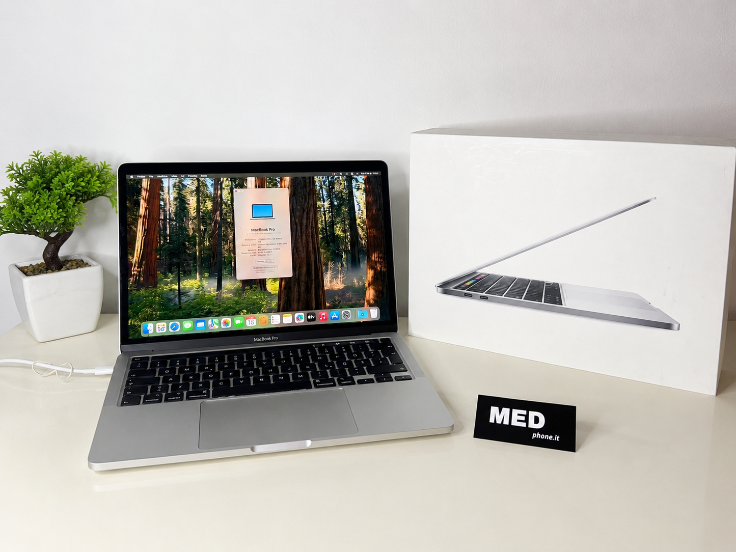 MacBook Pro (2020) [13,3", Touch Bar, Intel Core i5 1,4GHz, 8GB RAM, 512GB SSD, Intel Iris Plus Graphics 645, macOS] argento
