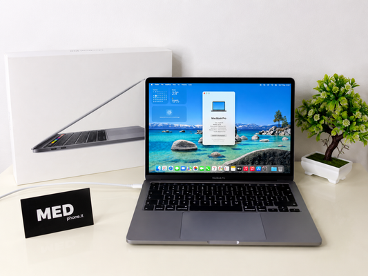 MacBook Pro (2020) [13,3", Touch Bar, Intel Core i5 2,0GHz, 16GB RAM, 1TB SSD, Intel Iris Plus Graphics, macOS] grigio
