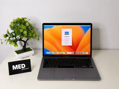 MacBook Pro (2017) [13,3", Touch Bar, Intel Core i5 3,1GHz, 8GB RAM, 256GB SSD, Intel Iris Plus Graphics 650, macOS] Grigio