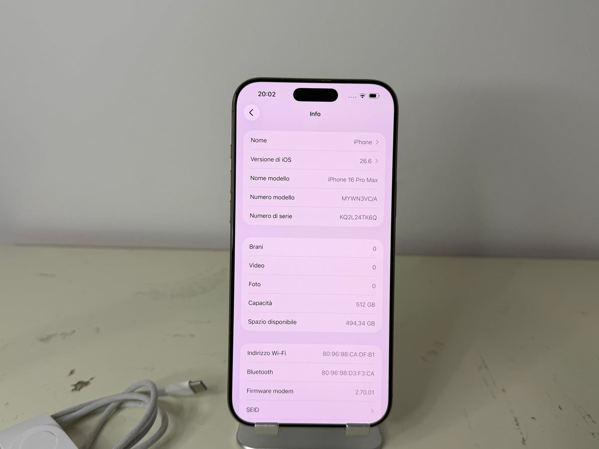 iPhone 16 Pro Max 512GB 5G - Titanio Oro