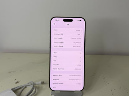 iPhone 16 Pro Max 512GB 5G - Titanio Oro