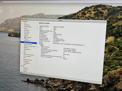 iMac (2019) [21,5", 4K, Retina, Intel Core i5 3,0GHz, 16GB RAM, 256 GB, AMD Radeon Pro 560X, macOS] argento