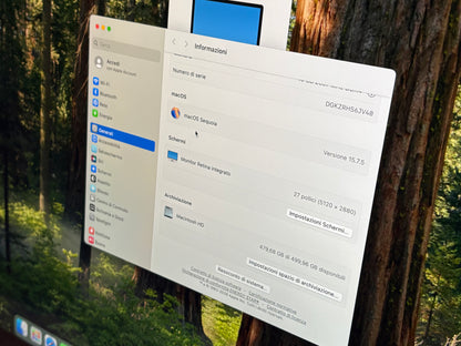 iMac (2019) [27", 5K, Retina, Intel Core i5 3,7GHz, 16GB RAM, 512GB SSD, AMD Radeon Pro 580X, macOS] argento