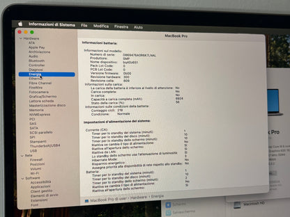 MacBook Pro (2019) [16", Touch Bar, Intel Core i9 2,3GHz, 16GB RAM, 1TB SSD, AMD Radeon Pro 5500] Grigio