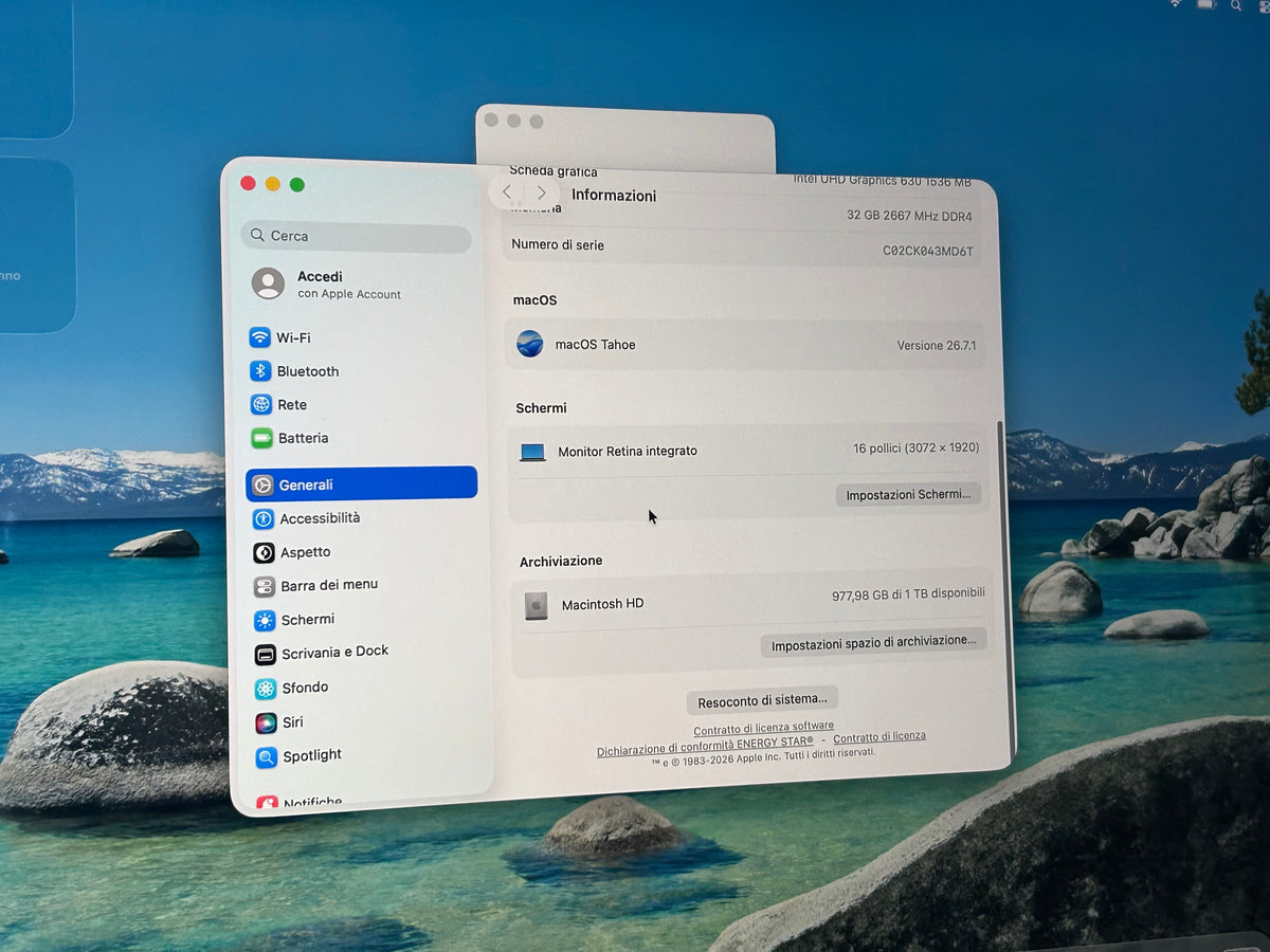 MacBook Pro (2019) [16", Touch Bar, Intel Core i9 2,3GHz, 32GB RAM, 1TB SSD, Intel UHD Graphics 630 + AMD Radeon Pro 5500M, macOS] grigio