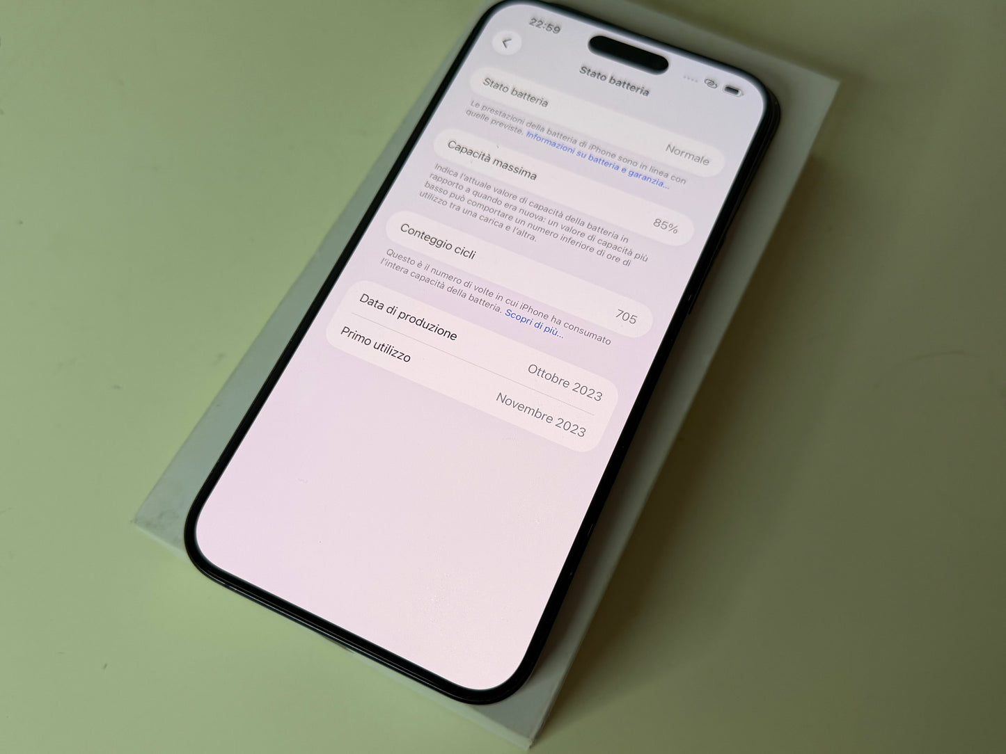 iPhone 15 Pro Max 256GB Titanio Blu
