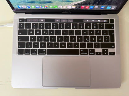 MacBook Pro (2020) [13,3", Touch Bar, Intel Core i7 2,3GHz, 32GB RAM, 512GB SSD, Intel Iris Plus Graphics, macOS] Grigio